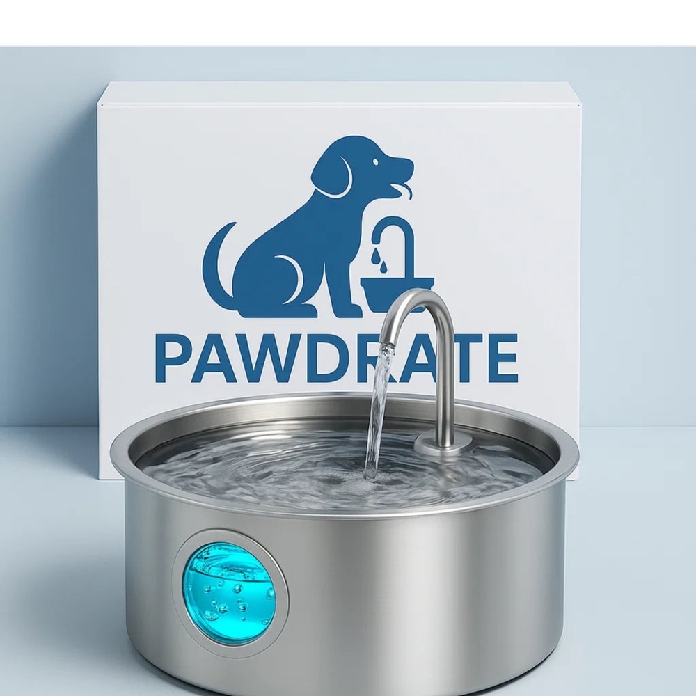 Filtered Water Fountain for Dogs - Silver Brand New in box unopened